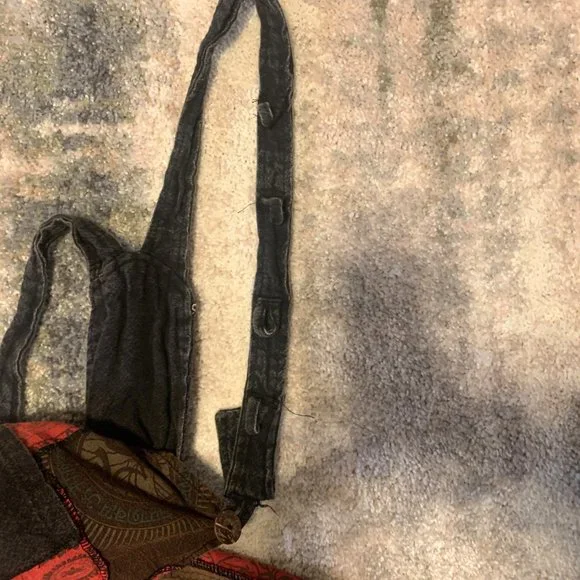 Handmade Dungarees Patchwork Overalls/Jumpsuit BOHO, Hippy, Baggy - Picture 14 of 14